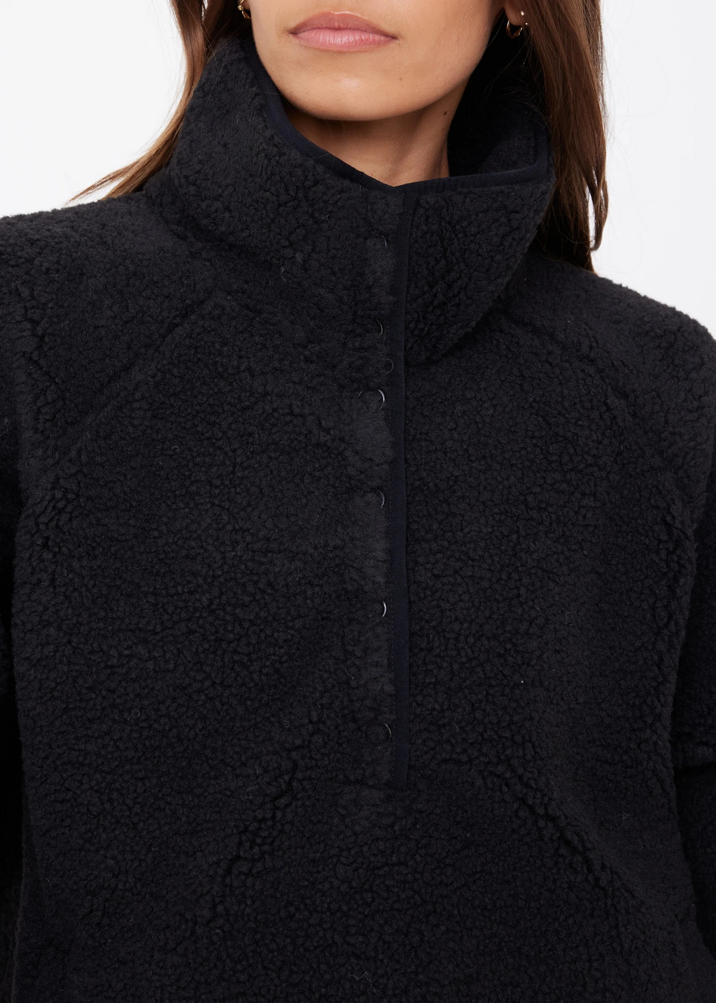 HARLOW FLEECE PULLOVER BLACK