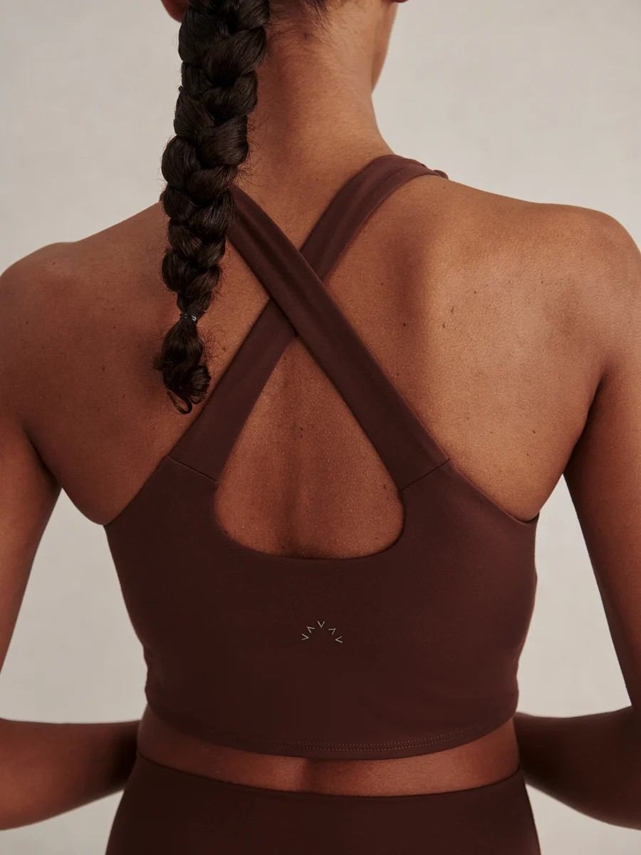 always burke cropped tank deep mahogany