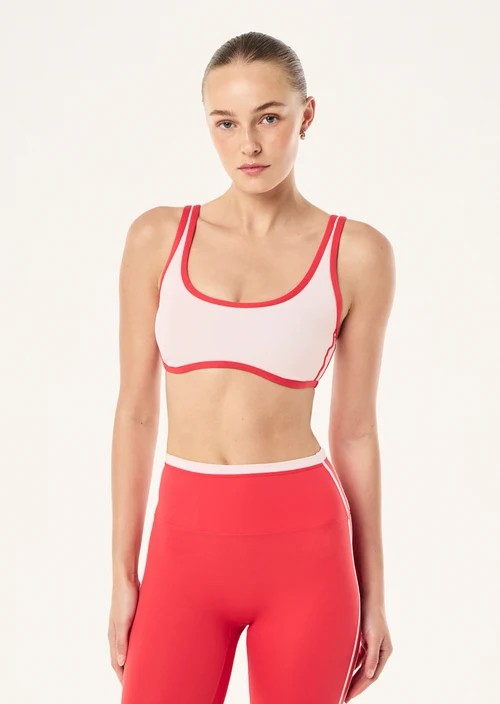 SOLIS SCOOP SPORTS BRA SOFT PINK/STRAWBERRY