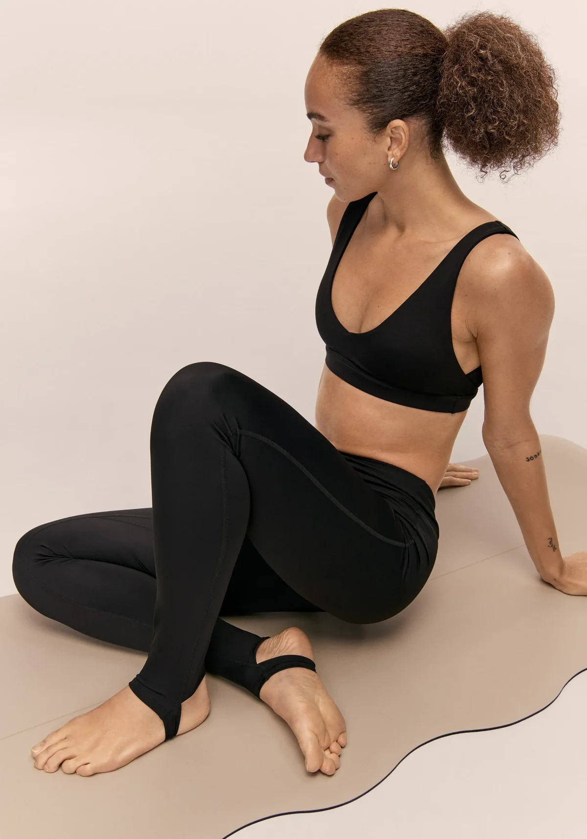 Soft Touch Padded Sports Bra Black