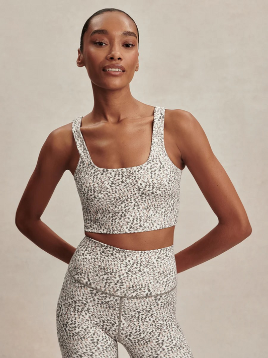 freesoft cori bra ivory abstract feather