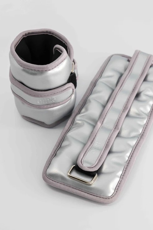Ankle Weights Metallic Silver - 500G