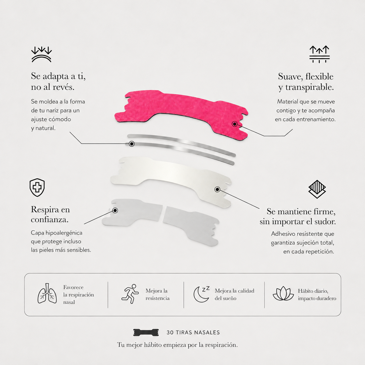 Naviria Strips - Tira Nasal Pink