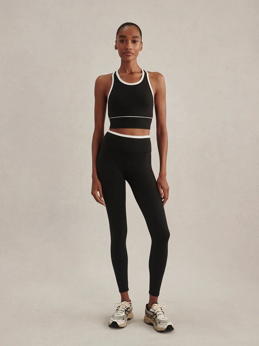always contrast high rise legging 25 black / snow white