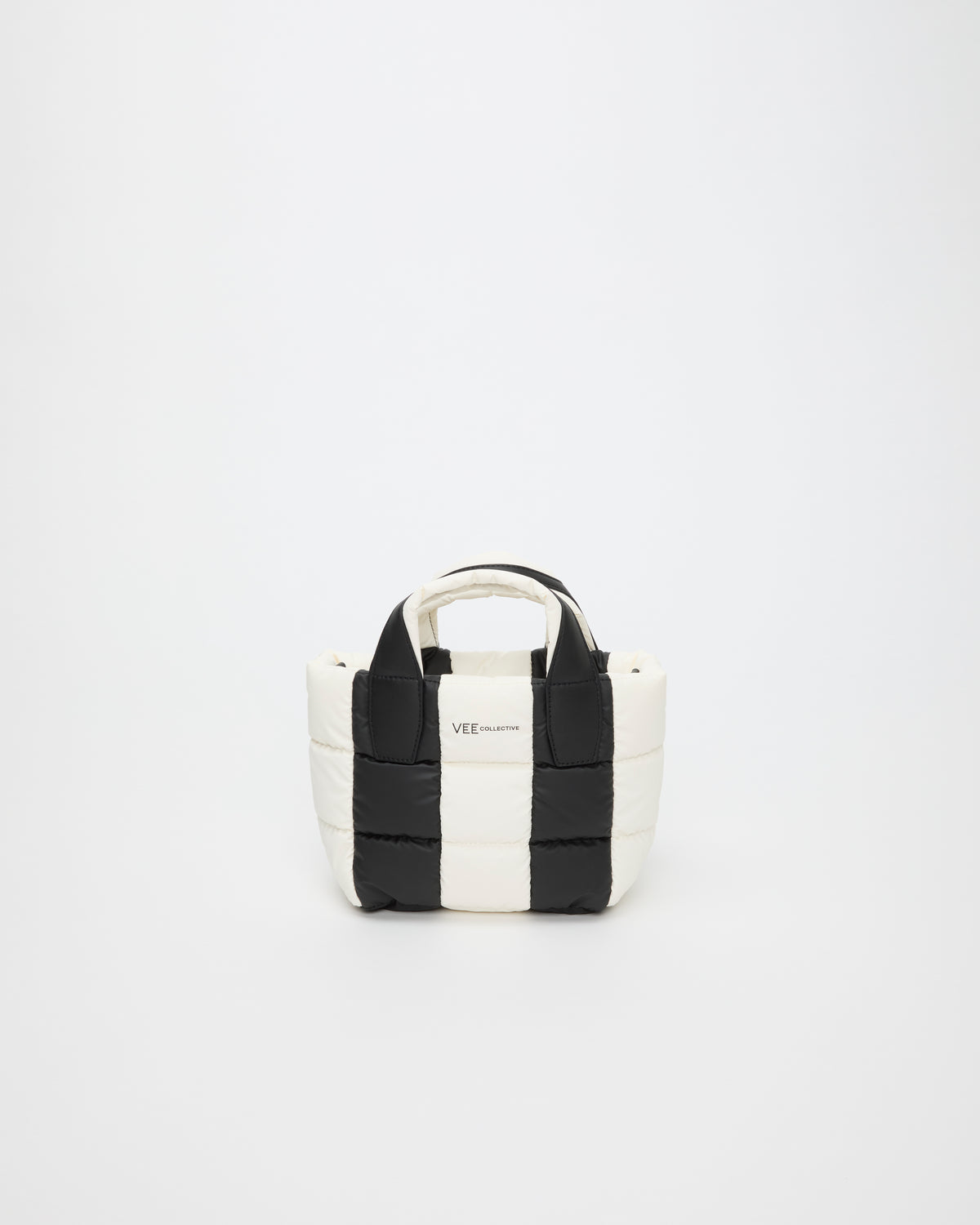 PORTER TOTE MINI BLACK - MARSHMALLOW STRIPES