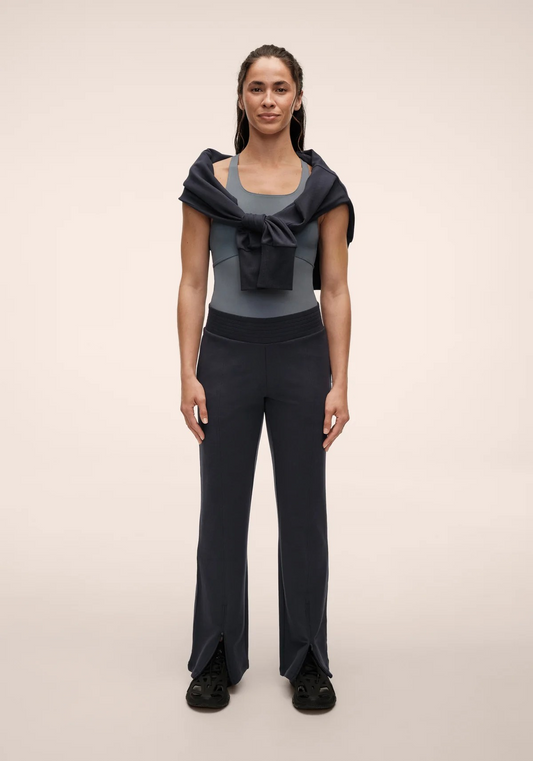 Terry Front Slit Pant Core Blue