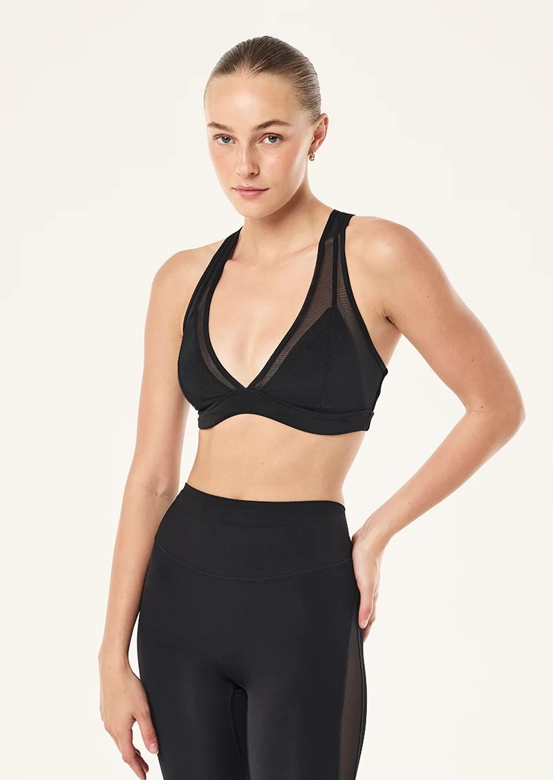 ALL OUT MESH SPORTS BRA BLACK