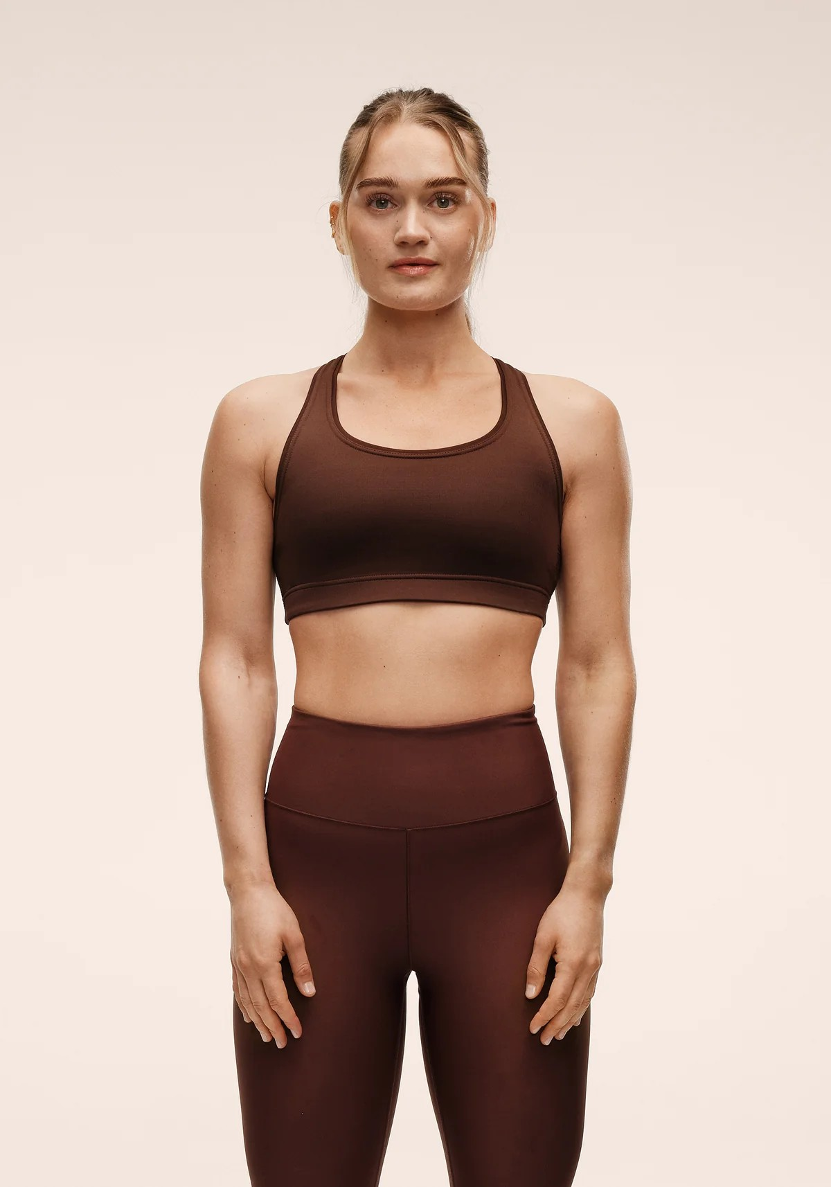 Iconic Sports Bra Dark Brown, AB