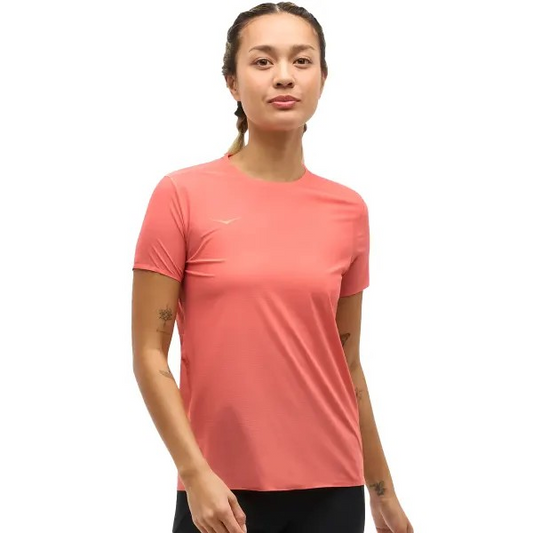 CAMISETA W AIROLITE RUN SHORT SLEEVE GRAPEFRUIT
