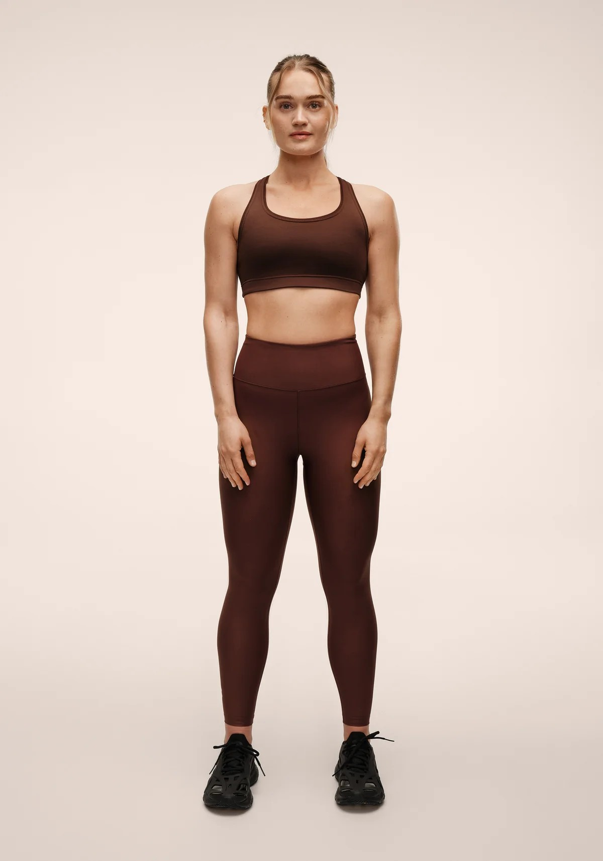 Iconic Sports Bra Dark Brown, AB