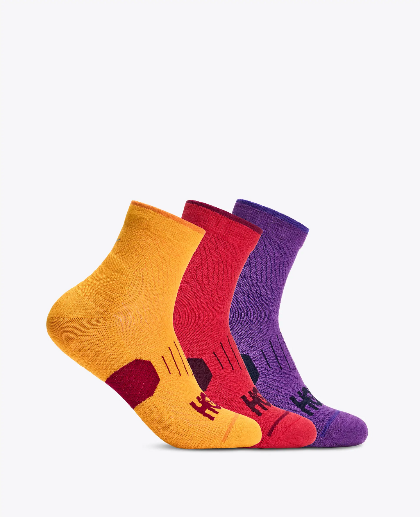 CALCETIN U NO-SHOW RUN SOCK 3-PACK EGG/CER/VIOLET