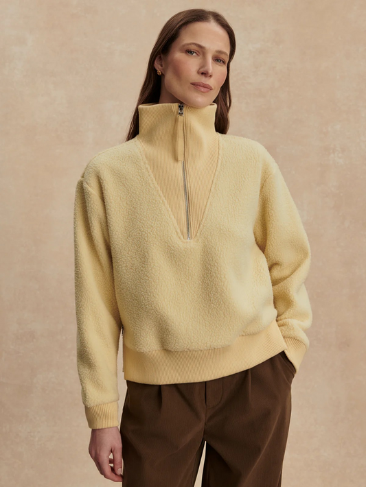 jaylin half zip fleece reed yellow