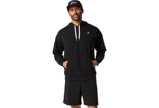 FRENCH TERRY RELAXED PULLOVER HOODIE PERFORMANCE BLACK