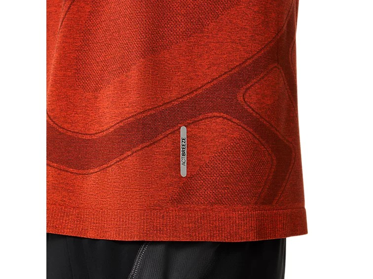 ROAD SEAMLESS SS TOP SINGED RED