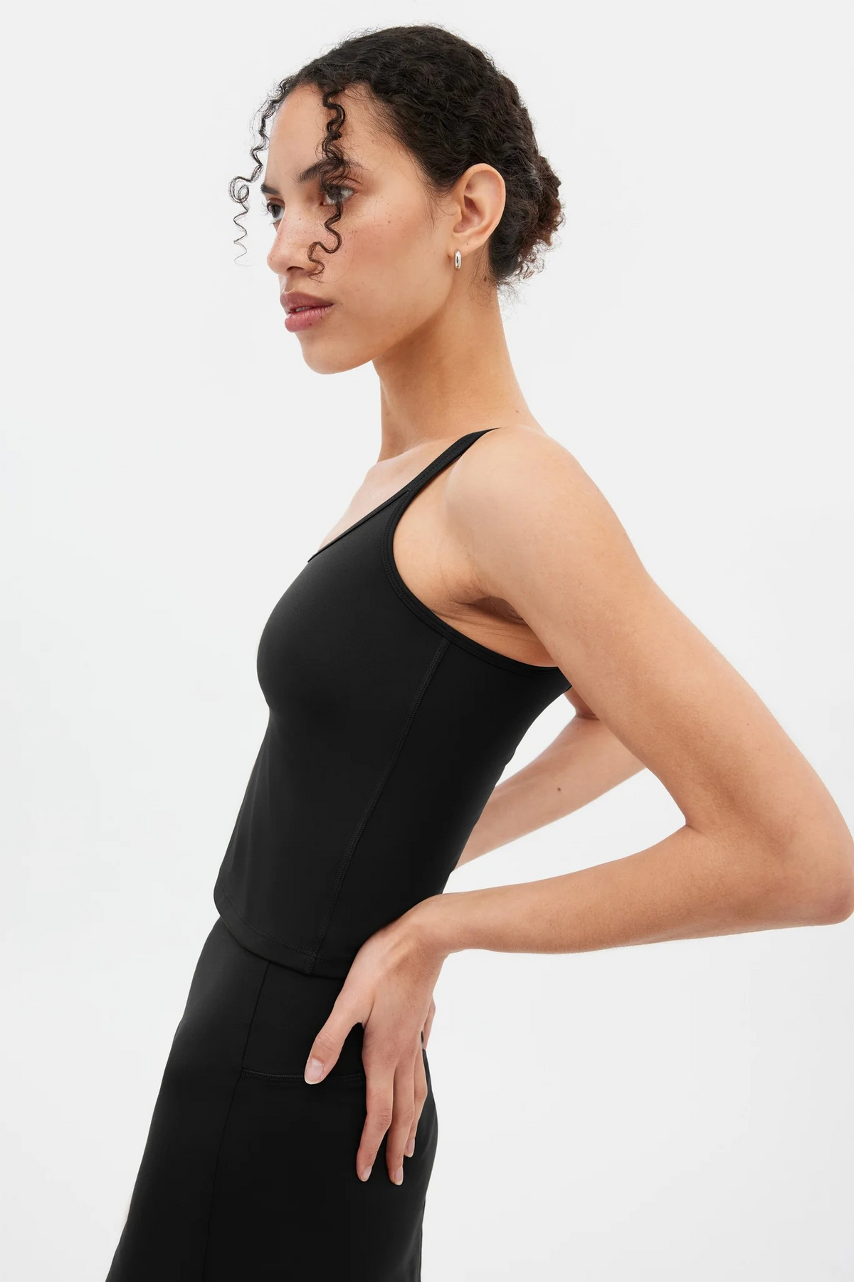 Gemma Scoop Tank Black