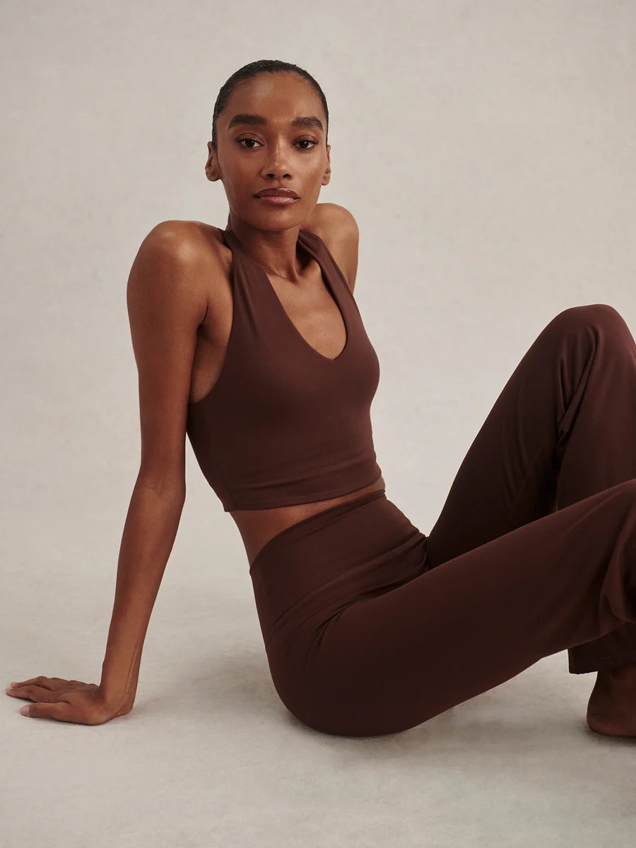 always burke cropped tank deep mahogany