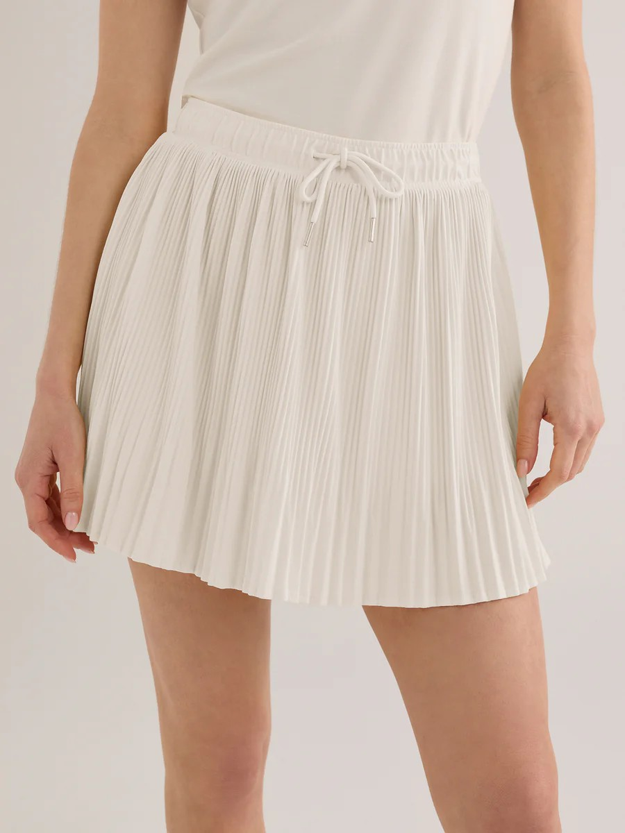 davina high rise skort 15 white