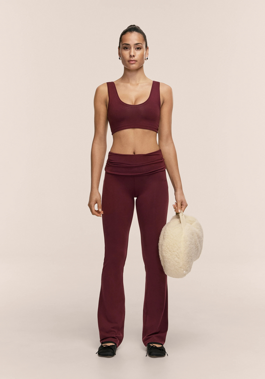Sublime Folded Flare Pants Cherry Moon