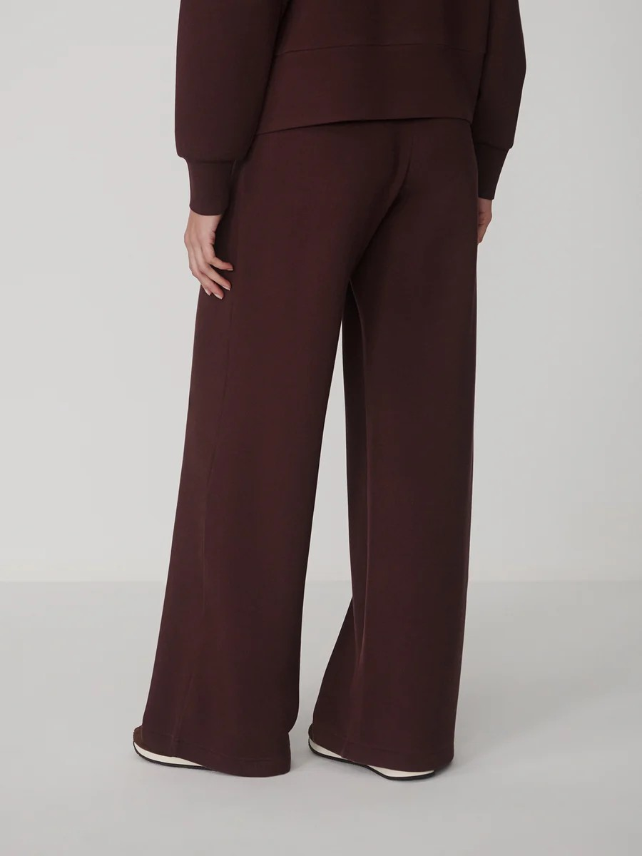 the extra wide leg pant 29.5 deep mahogany