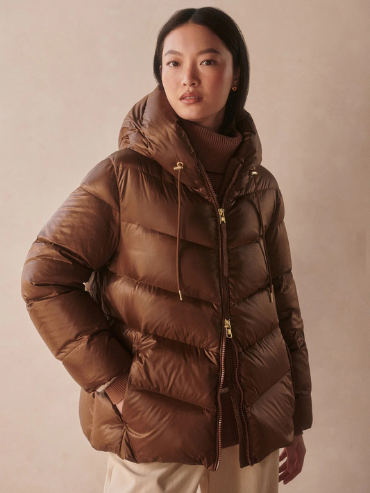 madelina lightweight down jacket cocoa dust