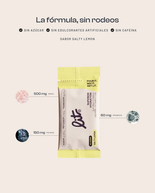 LIT Electrolyte Powder (Unidad) - Salty Lemon