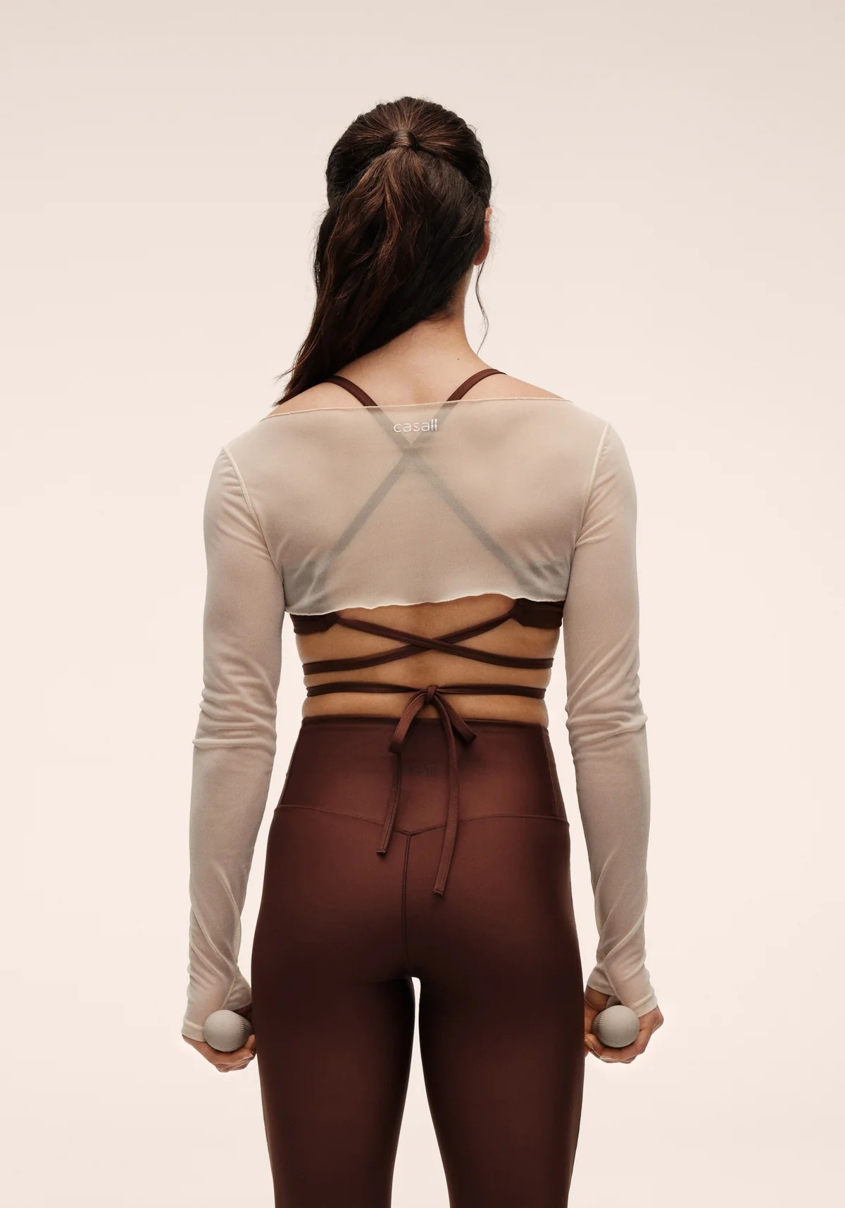 Delicate Studio Mesh Top Cream