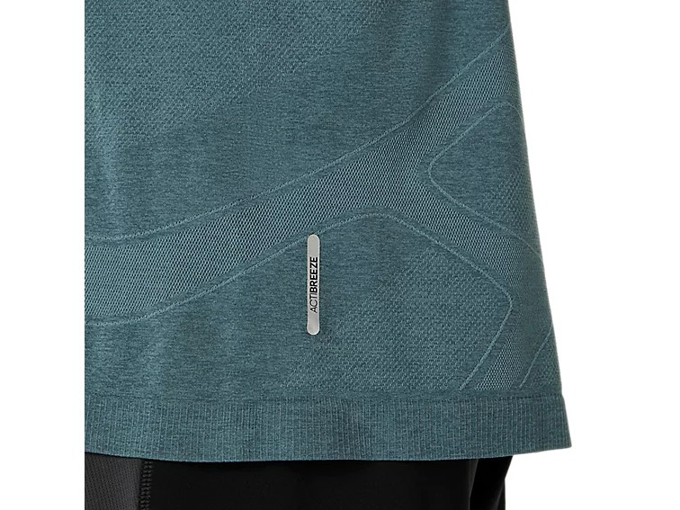 ROAD SEAMLESS LS TOP FOGGY TEAL