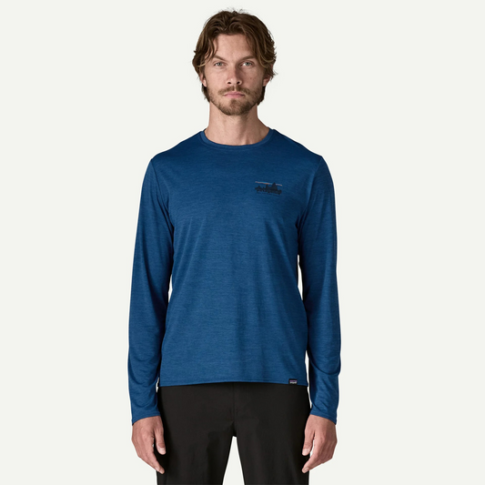 M's L/S Cap Cool Daily Graphic Shirt Clement Blue X-Dye