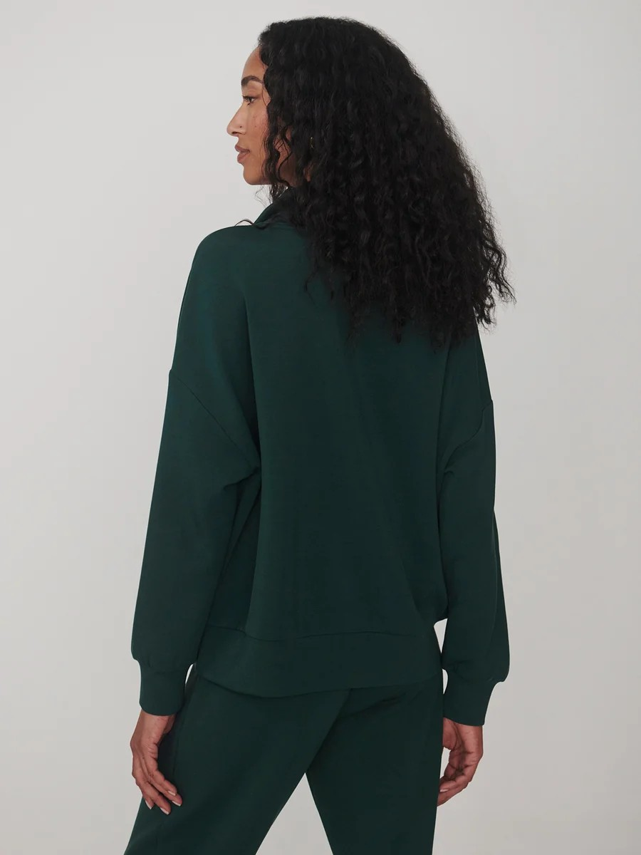 hawley half zip sweat ponderosa pine