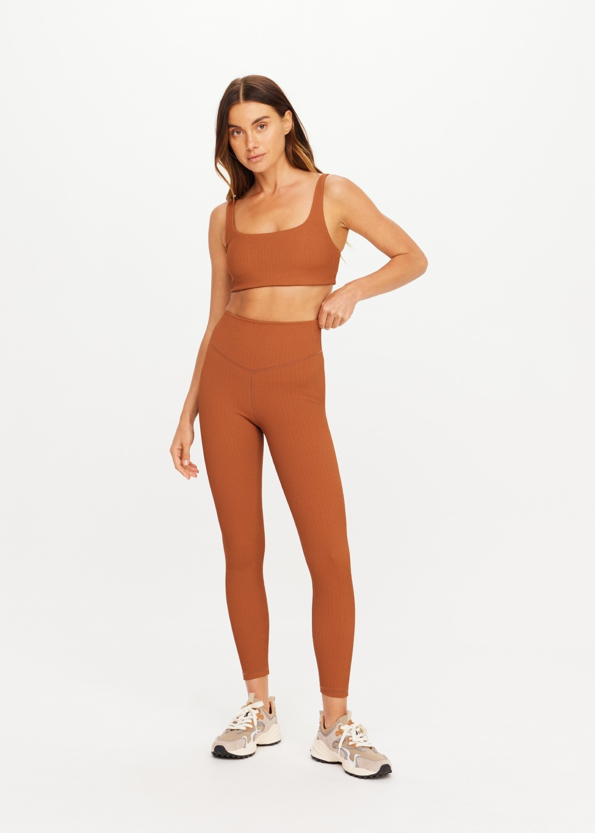 MARIANA 25IN HIGH MIDI PANT CINNAMON