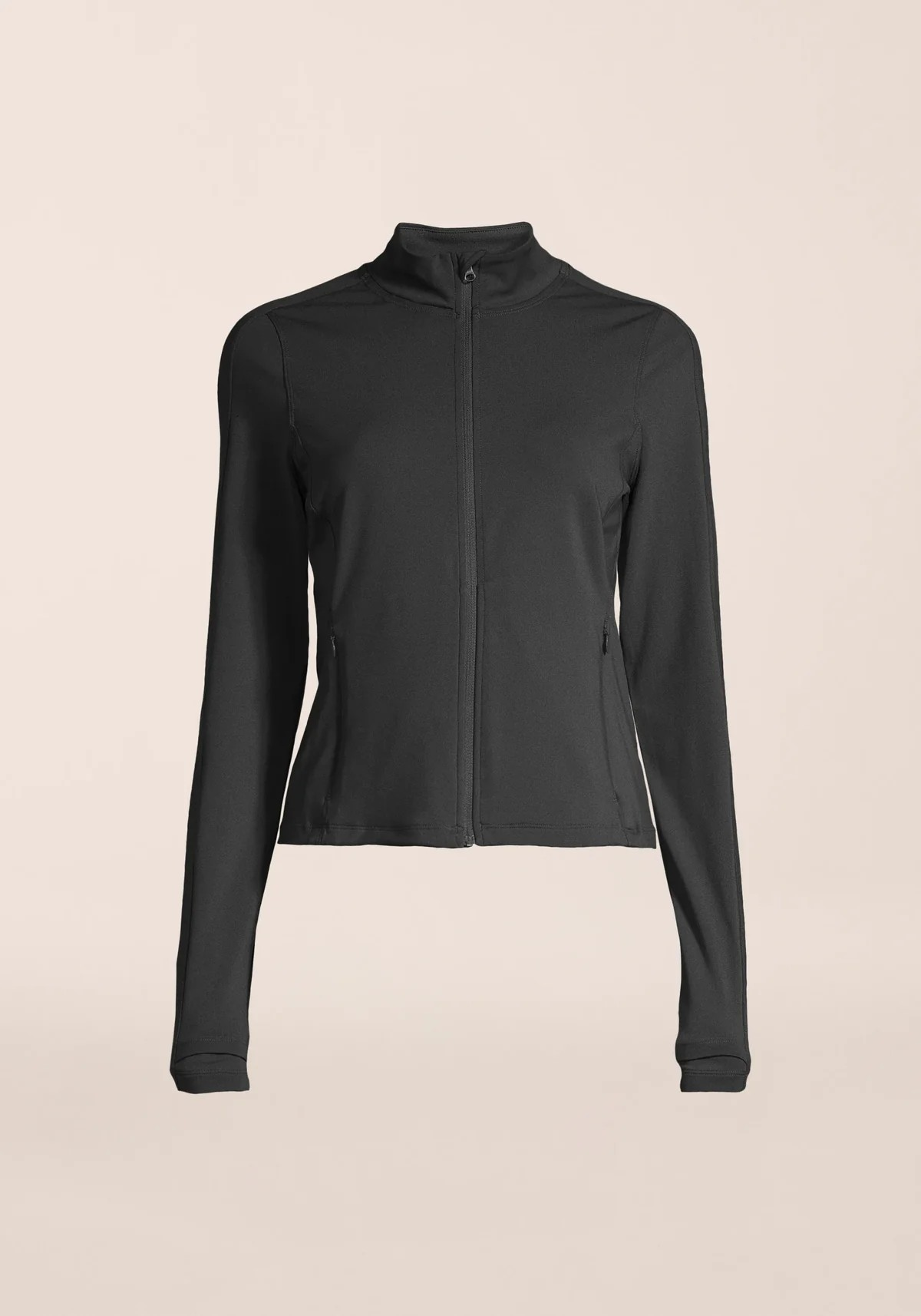 Soft Touch Zip Jacket Black