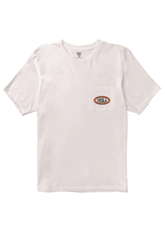 Sliders Organic PKT Tee-WHT