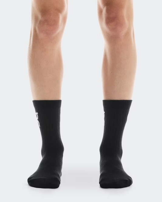 Logo Sock High 3P Unisex Black