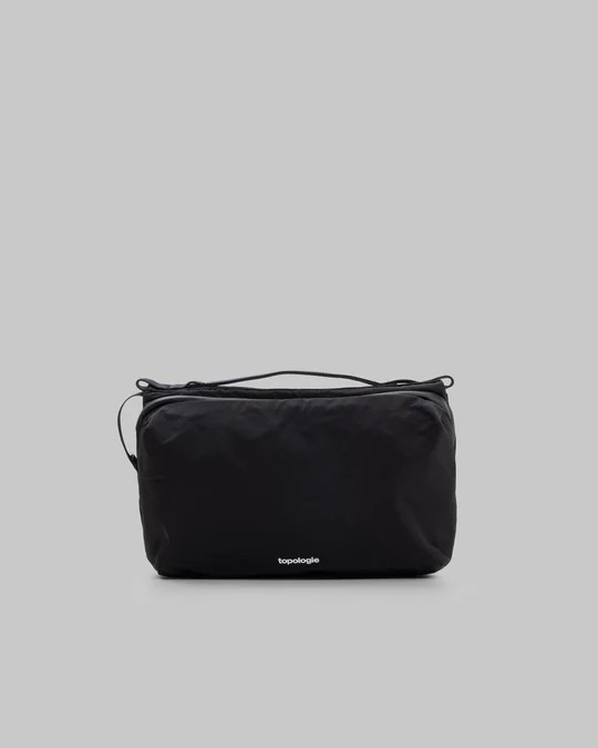 Bottle Sacoche Large Black Tech Sateen