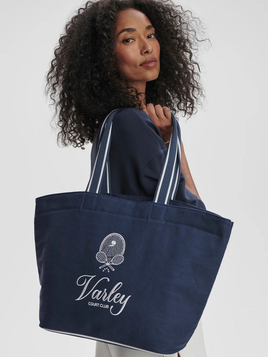 robinson canvas club tote bag blue
